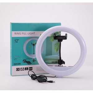 Aro de Luz LED 12 Pulgadas con Trípode Ajustable para Fotografía y Video  – Venta por Mayoreo CH-2020