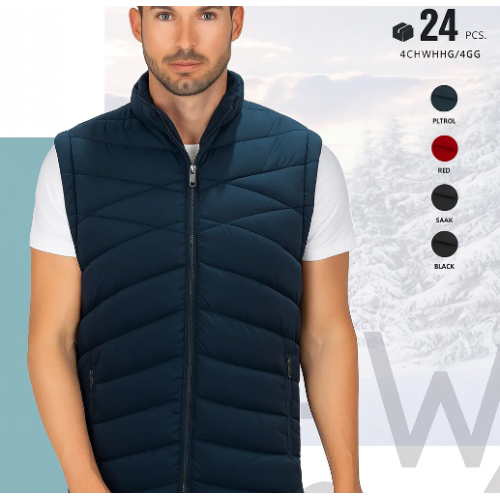 Chaleco acolchado para hombre . Ligero, cómodo y térmico, ideal para temporada otoño-invierno. Venta al por mayor XG24305 Chaleco acolchado para hombre . Ligero, cómodo y térmico, ideal para temporada otoño-invierno. Venta al por mayor XG24305
