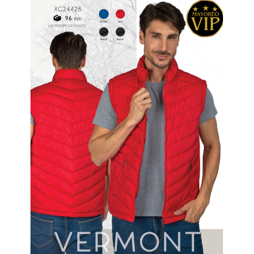 Chaleco acolchado para hombre modelo , diseño tipo puffer ligero y cálido ideal para temporada otoño-invierno. Fabricado con materiales suaves y resistentes, perfecto para uso diario, Venta al por mayor XG24428 