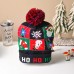 Gorro de lana navideño con iluminación LED XH-FGSDM