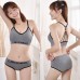 Conjunto de ropa interior femenina (gris y negro) XH-LXET