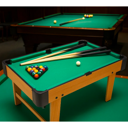 Mesa de billar tipo Pool Table tamaño compacto, mesa de billar infantil con tacos, bolas y accesorios incluidos, ideal para hogar y entretenimiento familiar Venta al por mayor XJ8829 
