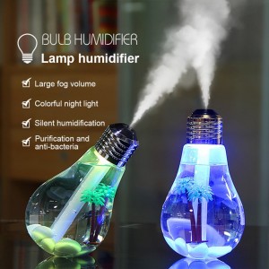 Mini foco humidificador con luz de varios colores 400ml CL-HU002