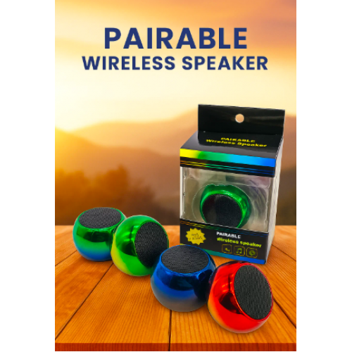 Mini bocina inalámbrica con diseño metálico en forma de esfera. Acabado brillante en colores llamativos, sonido claro y conexión Bluetooth venta al por mayor XM-7113