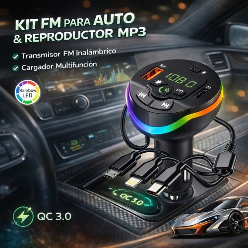 Transmisor FM Bluetooth para Auto con Reproductor MP3 y Cargador USB Venta por Mayoreo XO-8602 Transmisor FM Bluetooth para Auto con Reproductor MP3 y Cargador USB Venta por Mayoreo XO-8602