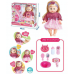 Muñeca interactiva de 35 cm. Incluye accesorios como biberón, cepillos, pañal, secadora de juguete y plato. Ideal para juego imaginativo y regalo para niñas. Modelo Y14-0101AB Muñeca interactiva de 35 cm. Incluye accesorios como biberón, cepillos, pañal, secadora de juguete y plato. Ideal para juego imaginativo y regalo para niñas. Modelo Y14-0101AB