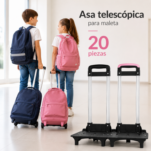 Carrito ajustable con luz para mochila escolar de niños y niñas para primaria al por mayor