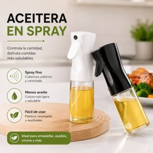 Aceitera en spray para cocina por mayoreo