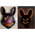 Máscara de conejo estilo terror con iluminación LED Ideal para disfraces, fiestas de Halloween mayoreo YH-010