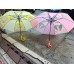 Paraguas para niños con silbato integrado, ligero, resistente al agua y con diseños coloridos variados. Venta por mayoreo. YH111