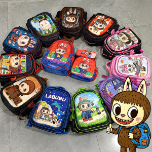 Combo mochila escolar 3 piezas con luz led, incluye mochila, lonchera y lapicera venta por mayoreo YJ0303/7-50