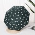 Paraguas plegable con estampado de margaritas blancas, resistente al sol y lluvia, diseño elegante, venta al por mayor YS1130