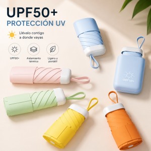 Paraguas mini UPF50+ por mayoreo