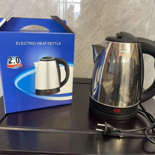 Tetera eléctrica YT-162 con capacidad de 1.8 litros 22cm, acero inoxidable, Ideal para preparar té, café o agua caliente de forma rápida. Venta por mayoreo YT-162