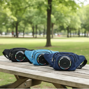 Amplificador de voz portátil con mochila cinturón y micrófono de diadema, ideal para clases, recorridos, presentaciones y actividades grupales. Venta por mayoreo
