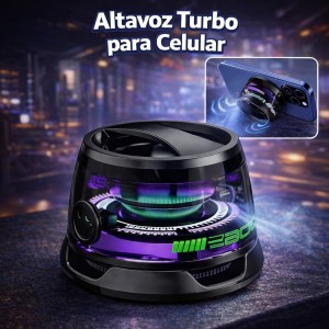 Altavoz Turbo Portátil para Celular con Iluminación LED por Mayoreo - YX-06124