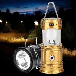 Linterna de camping multifuncional recargable con energía solar y USB. Incluye luz LED superior tipo farol y lámpara lateral adicional venta al por mayor LX1-SH5800