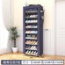 Zapatera organizadora de 8 niveles con funda y estructura tubular almacenamiento vertical mayoreo YZ-8