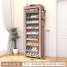 Zapatera organizadora de 8 niveles con funda y estructura tubular almacenamiento vertical mayoreo YZ-8