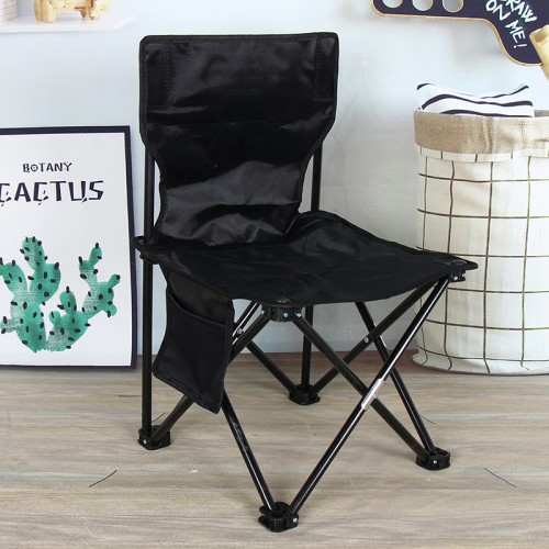 Silla plegable portátil para camping y playa gaon en color negro 43*43*72CM YZ03