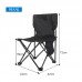 Silla plegable portátil para camping y playa gaon en color negro 43*43*72CM YZ03