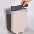 Bote de basura plegable de plástico para cocina, colgante y compacto. Ideal para ahorrar espacio y mantener tu área limpia. Venta al por mayor ZE-1722