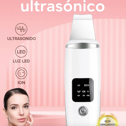 Dispositivo de limpieza facial raspaador ultrasónico que elimina impurezas, puntos negros y exceso de grasa. Venta al por mayor ZE-2260