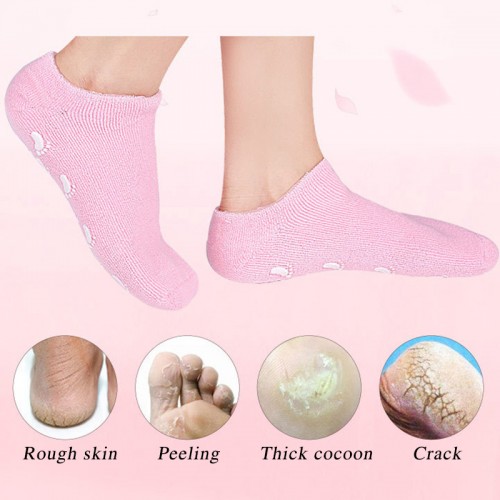 Calcetines de gel para Spa hidratante para pies suaves y talones agrietados. Venta al por mayor  ZE-2312