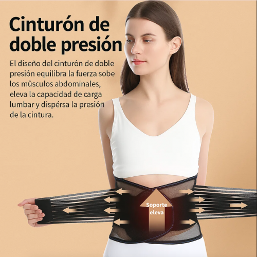 Faja lumbar de soporte ajustable para dolor de espalda. ideal para aliviar molestias, mejorar la postura. Venta al por mayor  ZE-2862