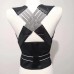 Corrector de postura ergonómico con doble soporte para la espalda y zona lumbar. Diseñado para alinear la columna, reducir encorvamientos y aliviar dolores musculares. Venta por mayoreo ZE-2871