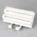 Cortador de cocina multifuncional 3 en 1. Dispensador de film, aluminio y papel toalla con cuchillas deslizables y montaje en pared. Venta al por mayor