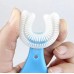 Cepillo de dientes infantil en forma de U de silicona suave. Venta al por mayor ZE-592