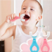 Cepillo de dientes infantil en forma de U de silicona suave. Venta al por mayor ZE-592