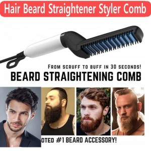 Peine alisador de barba y cabello 2 en 1 rápido para hombres. Venta al por mayor ZE-593