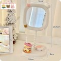 Espejo cuadrado para maquillaje de tocador ajustable giratorio ZF-00329