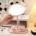 Espejo de tocador con diseño de orejas decorativas, base organizadora para joyería y maquillaje con rotación ajustable. Ideal para escritorio. Venta por mayoreo ZF-00337