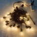 Guirnalda de luces impermeable de 10 metros con 20 focos tipo vintage, ideal para exteriores, modelo ZFM-0003, venta por mayoreo