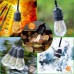 Guirnalda de luces impermeable de 10 metros con 20 focos tipo vintage, ideal para exteriores, modelo ZFM-0003, venta por mayoreo