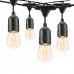 Guirnalda de luces impermeable de 10 metros con 20 focos tipo vintage, ideal para exteriores, modelo ZFM-0003, venta por mayoreo