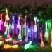 Serie luz led solar con forma de gota de agua de colores ZFM-0070-C
