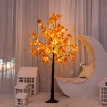 Árbol decorativo iluminado 180cm con hojas de otoño y luces led cálidas, ideal para interiores, eventos o fotografía, modelo zfm-0089, venta por mayoreo