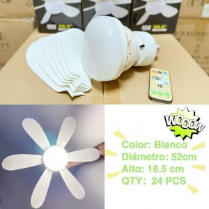 Ventilador de techo inteligente con luz de 6 aspas para el hogar al por mayor 