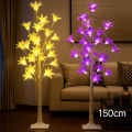 Árbol decorativo floral de azucena 1.5 m con luces LED cálidas. Ideal para interiores, eventos, decoración navideña o de jardín. Venta al por mayor ZFM-0094