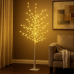 Árbol de luz LED de 1.8 m con iluminación blanco cálido, ideal para decoración de interiores y exteriores. Venta por mayoreo 