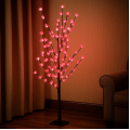 Árbol de luz LED decorativo 1.8 metros rosa, ideal para decoración de interiores y exteriores. venta por mayoreo ZFM-0097
