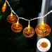Guirnalda luz led calabaza Halloween 20 metros, 10 luces USB, decoración festiva, venta por mayoreo ZFM-0100