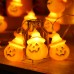 Guirnalda calabazas LED 2m con 10 luces USB para Halloween. Venta por mayoreo ZFM-0102