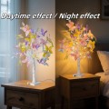 Árbol decorativo con luces LED y mariposas de colores, ideal para ambientar espacios, conexión USB. Venta por mayoreo ZFM-0121