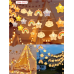 Guirnalda de Luces Decorativas USB 2 Metros 10 Luces Estrellas, Nubes y Arcoíris – Luz Cálida LED ZFM-0157