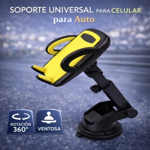 Soporte Universal para Celular con Ventosa y Brazo Flexible para Auto por Mayoreo ZJ156